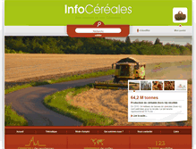 Tablet Screenshot of infocereales.fr